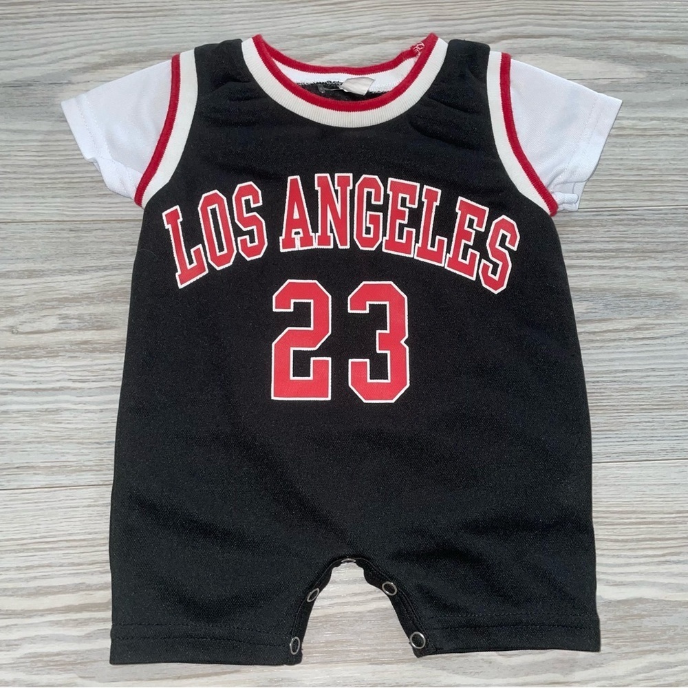 βLos Angeles 23 Jersey Romper 3β6Mβ